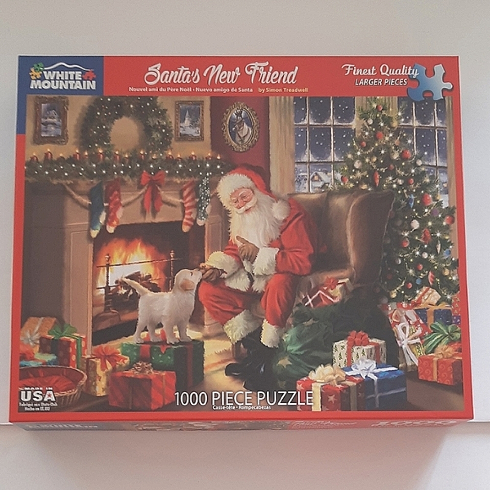 Santa's New Friend 1000-piece puzzle by White Mountain